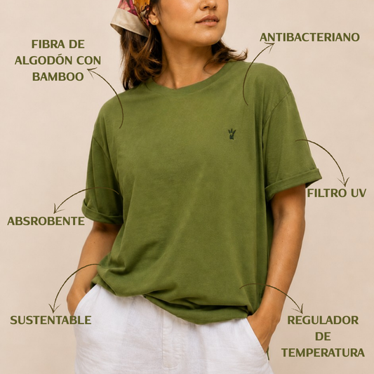Camiseta de Bamboo Unisex - Verde Olivo