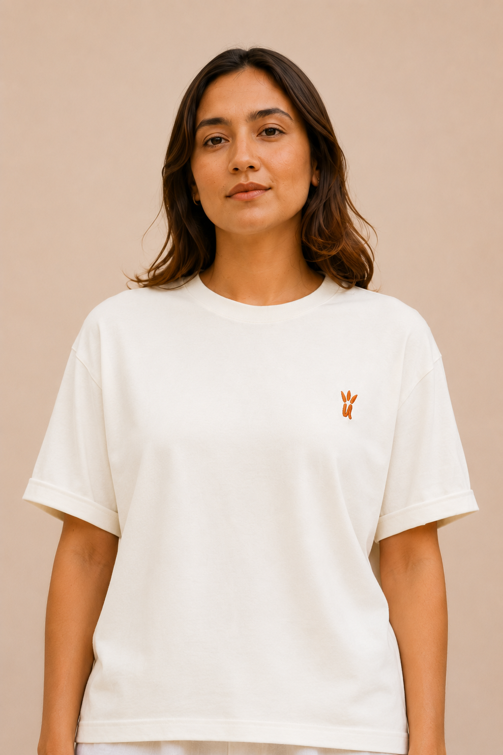 Camiseta de Algodón Peruano - Blanco Perla