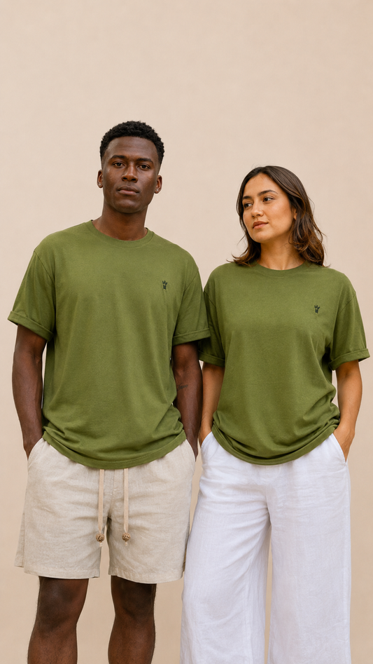 Camiseta de Bamboo Unisex - Verde Olivo